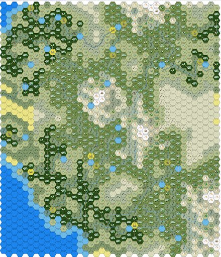Original 40x40 hex map
